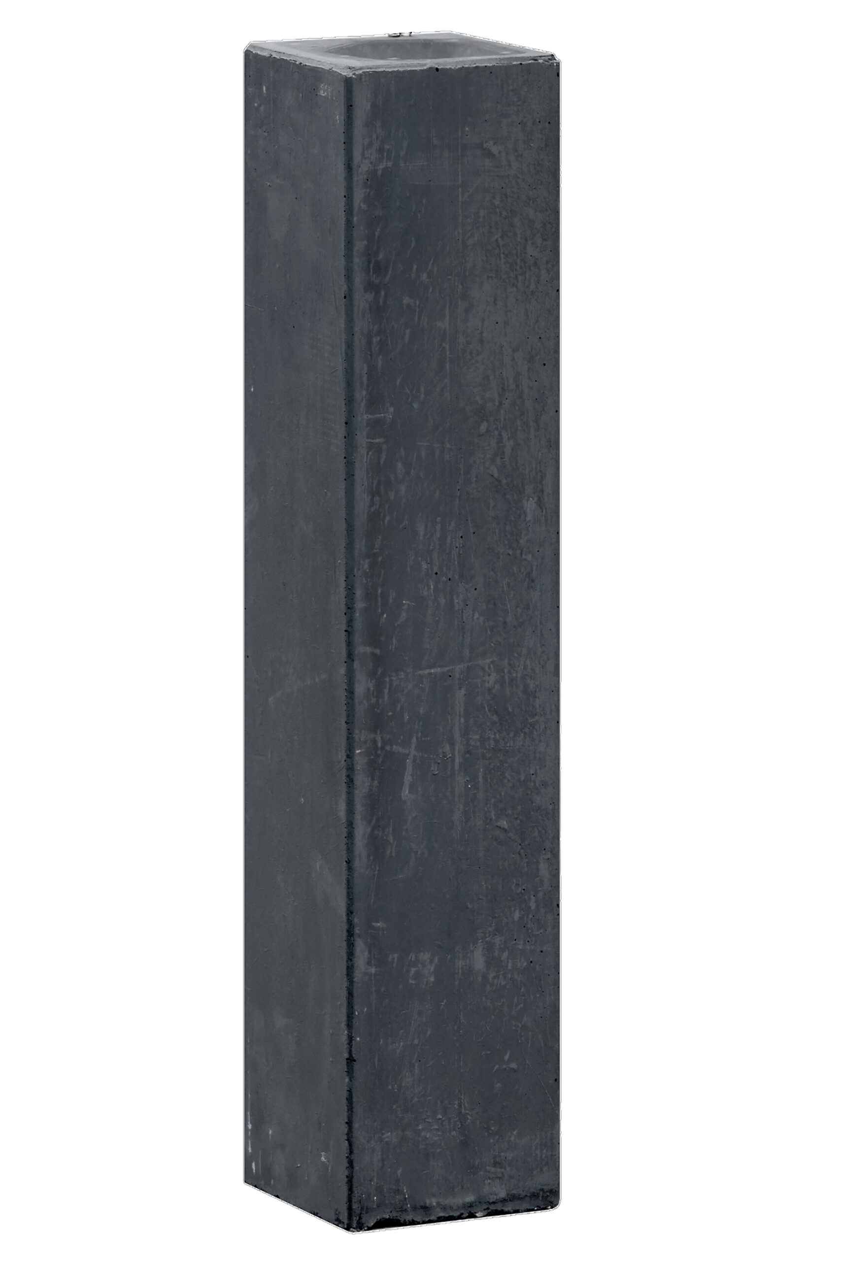 Berton© betonpoer 10,0 x 10,0 x 60,0 cm, antraciet, M16-bus, kleine velling
