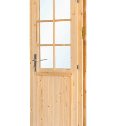 Deur enkel met raam D6 RS vuren 90,5 x 196 cm