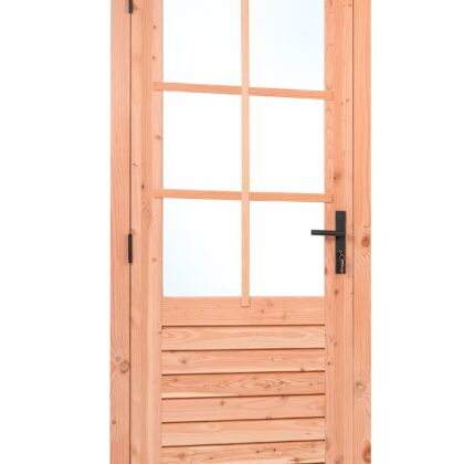 Red Class Wood enkele glas deur, 6-ruits LD Enkele glasdeur B1000 x H2050 mm buitenmaat