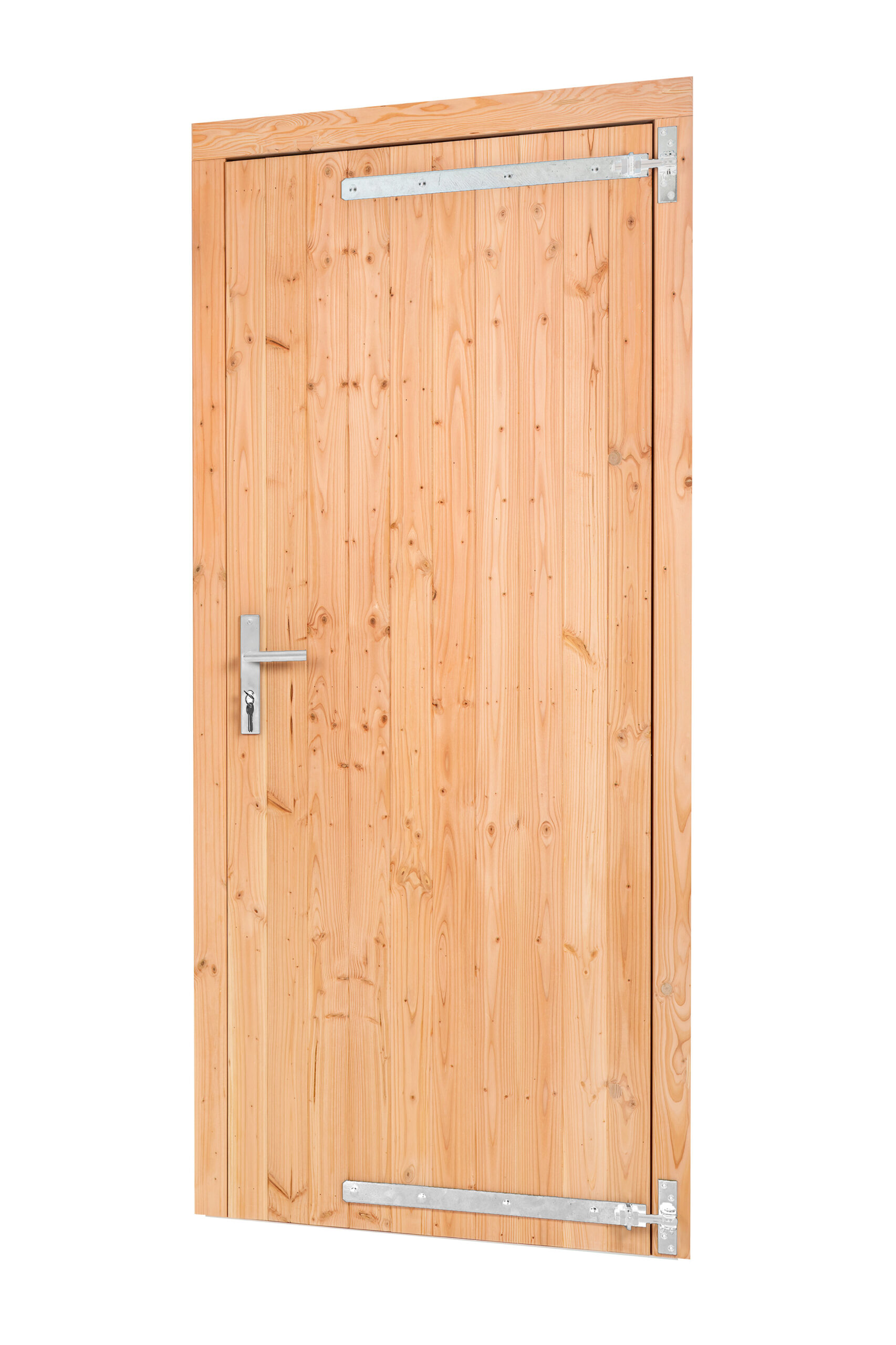 Douglas enkele klampdeur B1000xH2050mm buitenmaat, rechtsdraaiend (rvs / verzinkt beslagset)