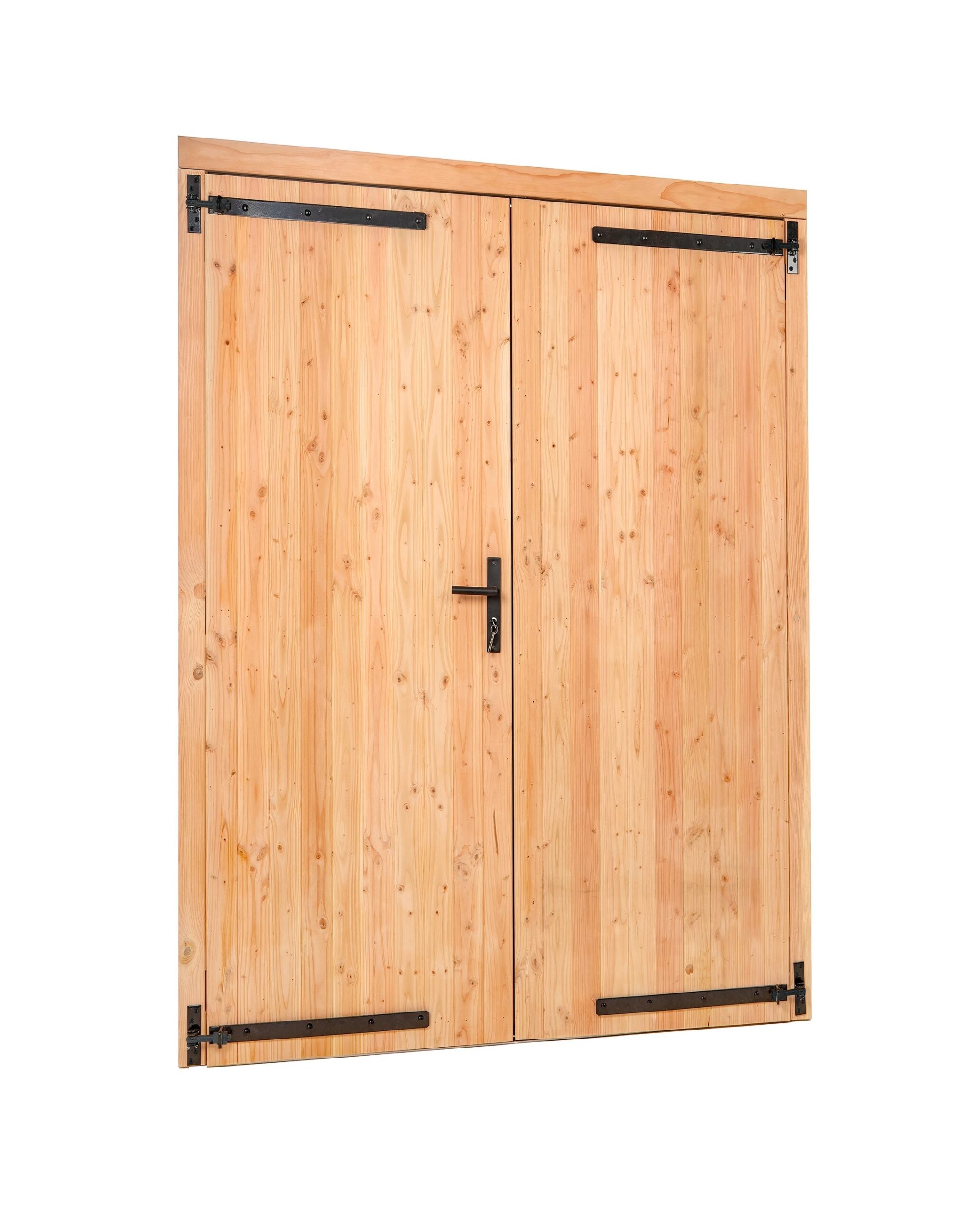 Douglas dubbele klampdeur XXL B2254xH2150mm buitenmaat, linksdraaiend (rvs / verzinkt beslagset)