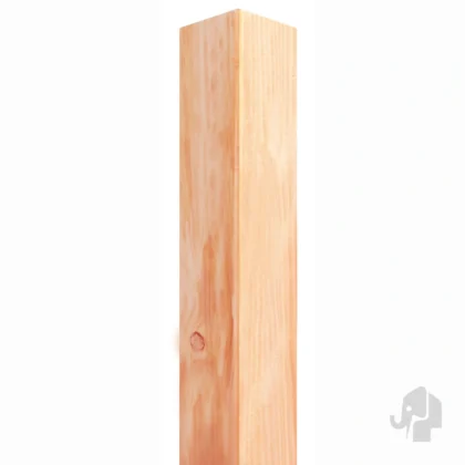 009847 | Timmerhout Paal | Douglas | PEFC© | 6.8x6.8x180cm Elephant® | Ongepunt | Geschaafd | Voor gebruik in paalvoet | Voor gebruik in de grond