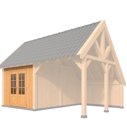 Verticale Wand Wisselsponning Type C Red Class Wood 300 x 224 cm