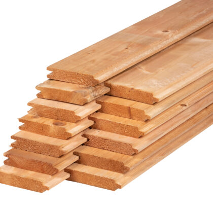 Stapelset blokhutprofiel Red Class Wood