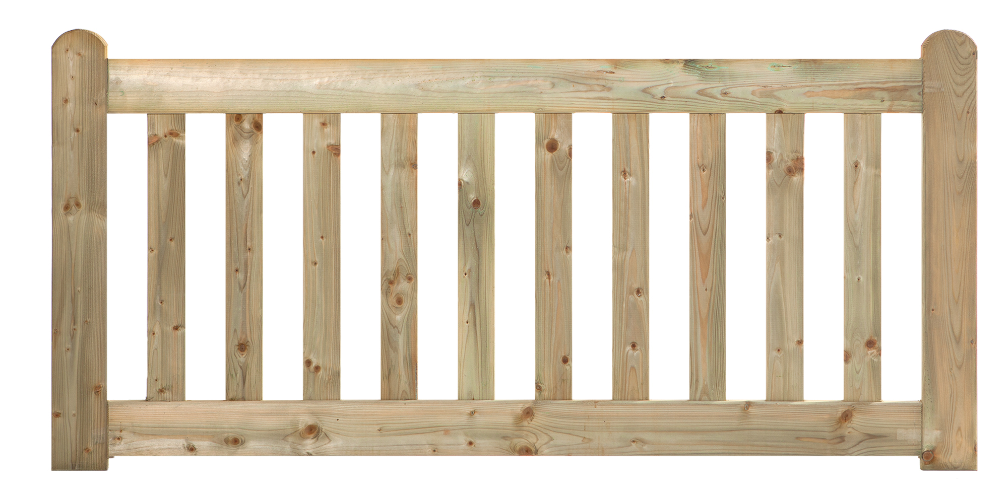 Tuinhek grenen groen geïmpregneerd De Luxe 80 x 180 cm
