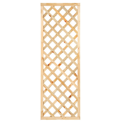 Trellis met lijst, diagonale lamellen grenen groen geïmpregneerd H180 x B60 cm