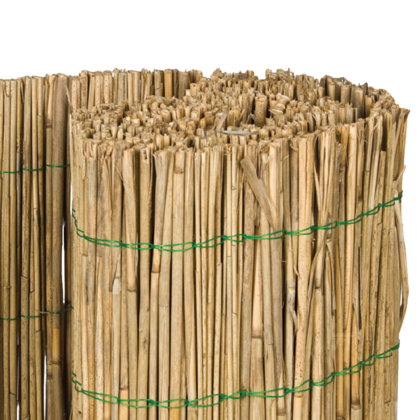 Rieten decoratiematten op rol, dubbelvoudig H125 x L200 cm