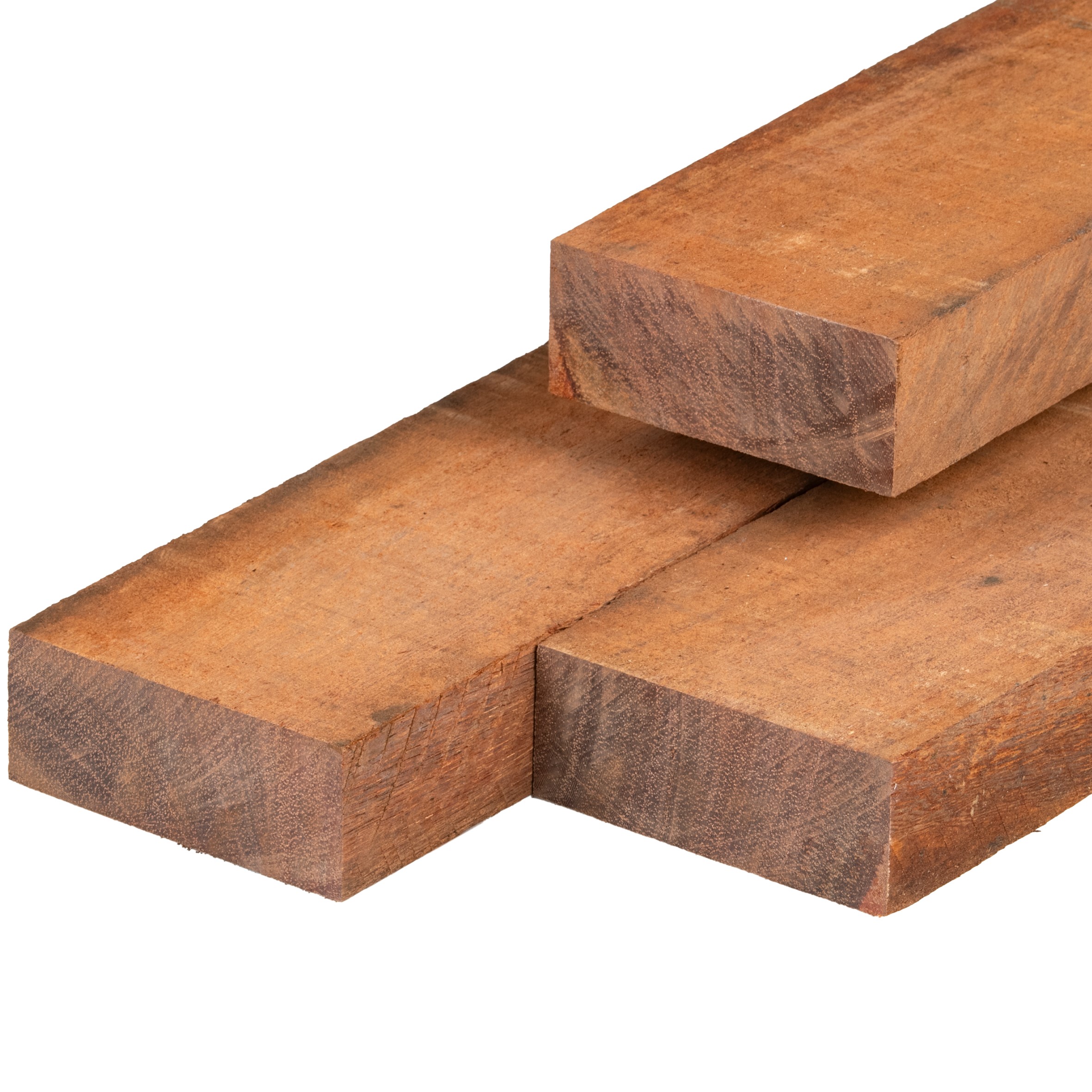 Azobé hardhout bestekhout 5,0 x 10,0 x 350 cm fijnbezaagd