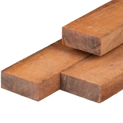 Azobé hardhout bestekhout 5,0 x 10,0 x 250 cm fijnbezaagd
