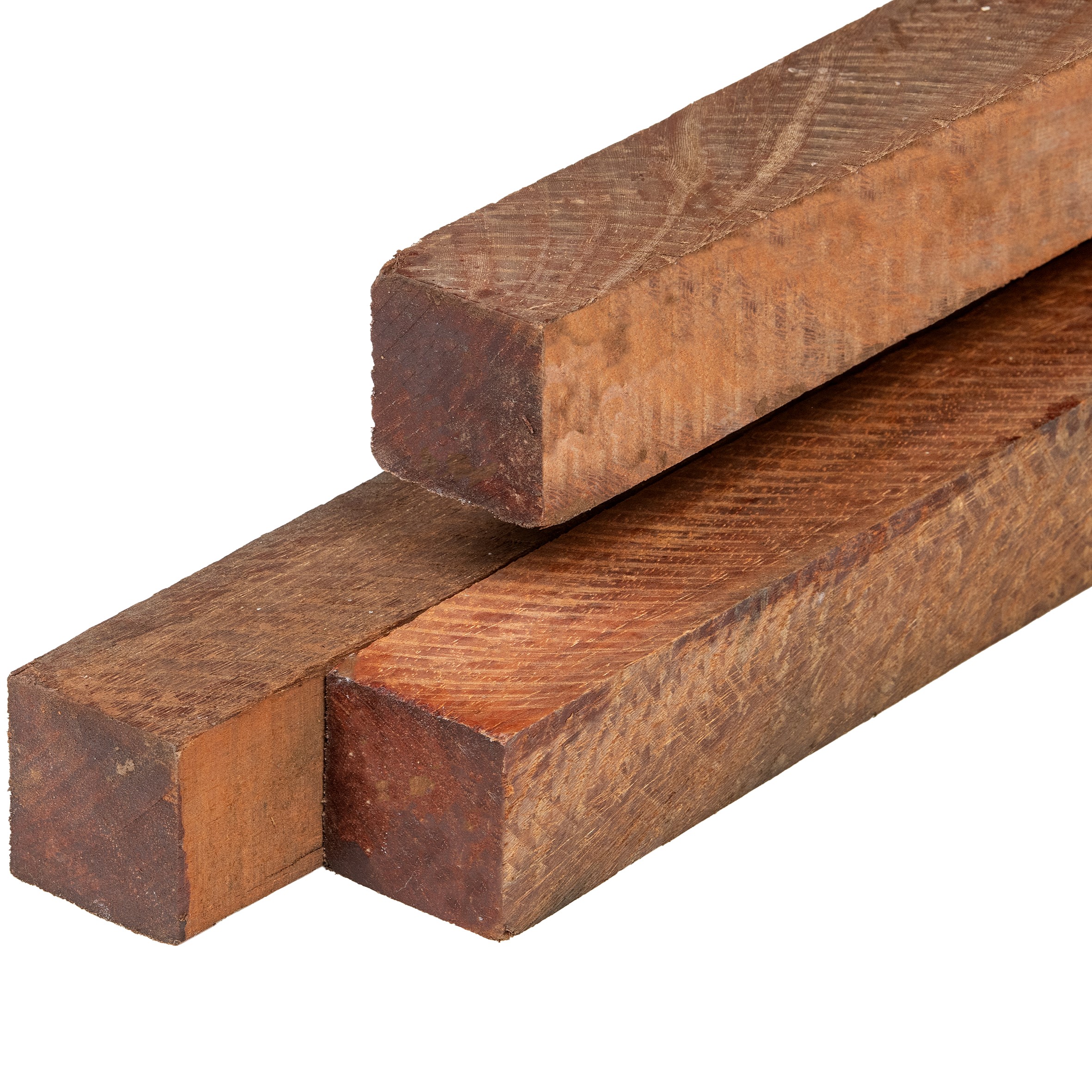 Angelim vermelho hardhout paal 7,0 x 7,0 x 150 cm fijnbezaagd, gepunt