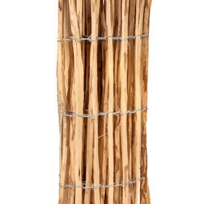 Hazelaarrol, 3 draden, latafstand 4 tot 5 cm L460 x H100 cm