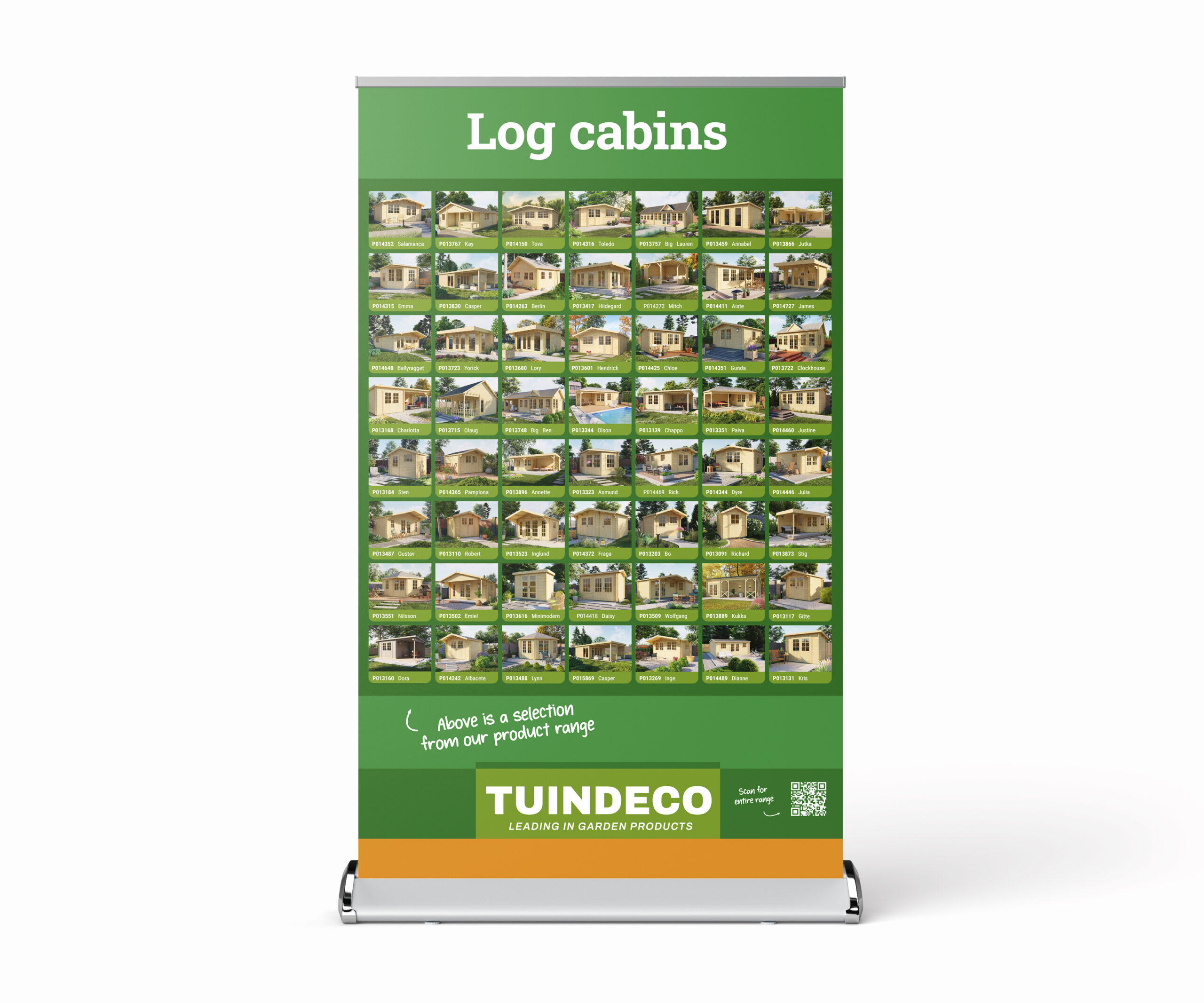 Roll-up banner Blokhutten (Engelstalig)