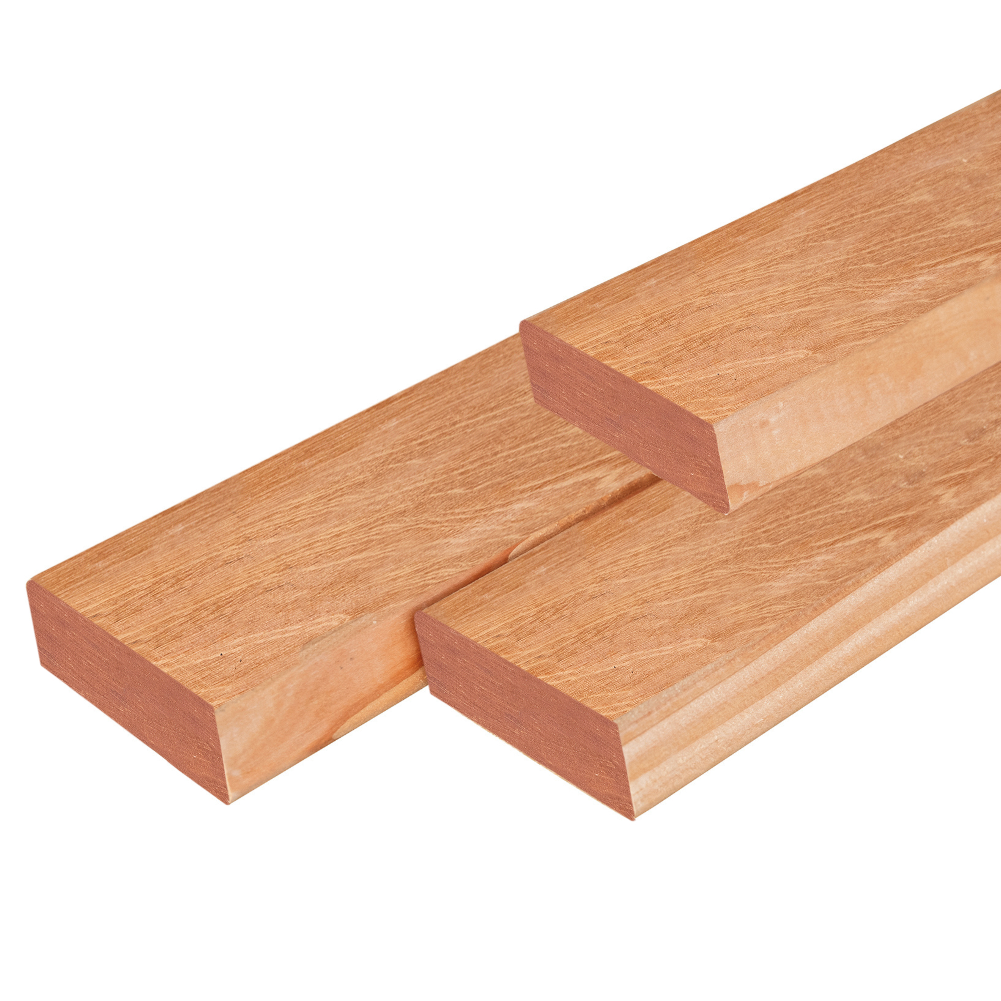 Bangkirai hardhout rhombus profiel 1,6 x 6,8 x 335 cm geschaafd
