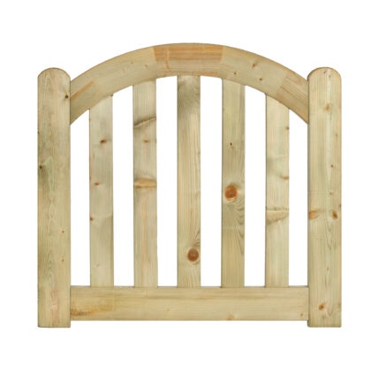 Tuinhekdeur grenen groen geïmpregneerd de Luxe 80 x 100 x D4 cm