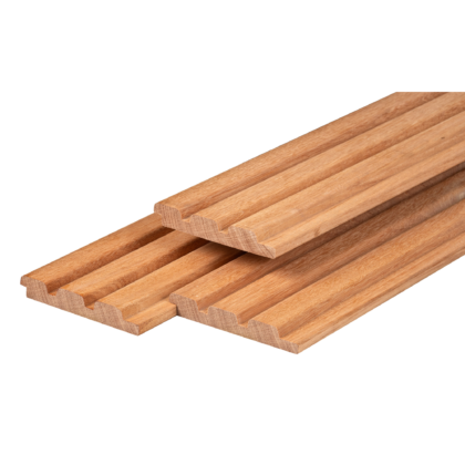 Bangkirai hardhout triple profiel 2,2 x 14,5 x 305 cm geschaafd