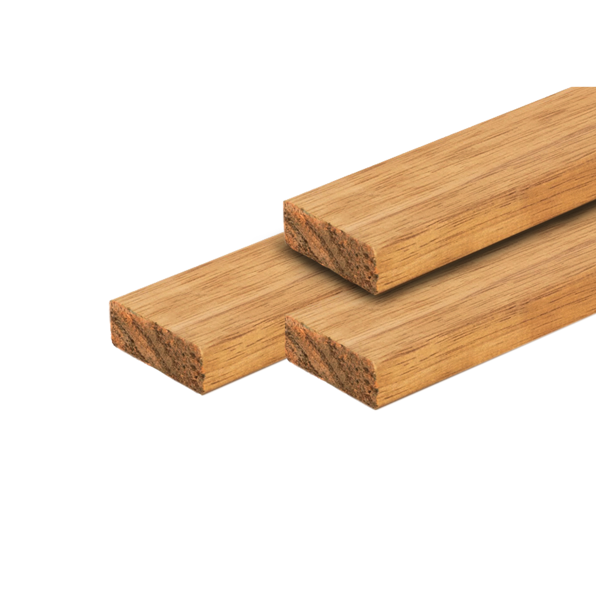 Fraké hardhout rhombus profiel 1,8 x 6,8 x 275 cm thermisch gemodificeerd, geschaafd