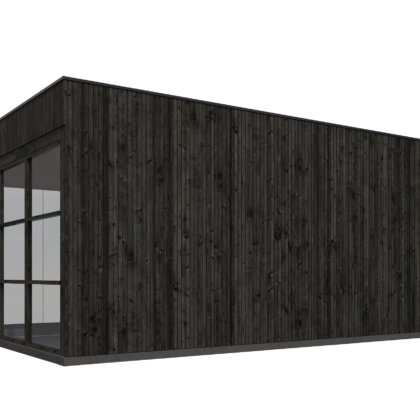 KubeLine + luifel 380 x 687 cm, zwart