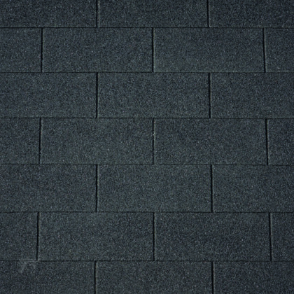 Dakshingles recht zwart - pak 3 m²