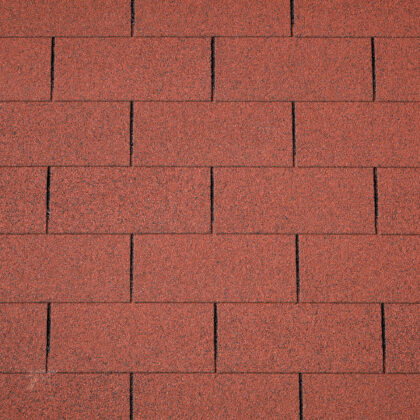 Dakshingles recht rood - pak 3 m²