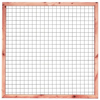 Gaaselement vuurverzinkt maaswijdte 7,5 x 7,5 cm met robuust Douglas 4,5 x 9,0 cm H180 x B180 cm